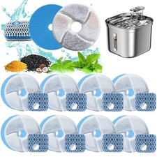 Pet Activated Carbon Filters Round Replacement for Dog Cat Kitty Water Fountain