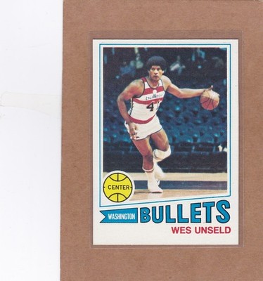 1977-78 TOPPS BASKETBALL WHITE BACK WES UNSELD #75 BULLETS NM/NMMT *A46252