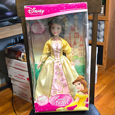 Brass Key Disney Princess Belle Beauty  the Beast Porcelain Doll Stand 2184