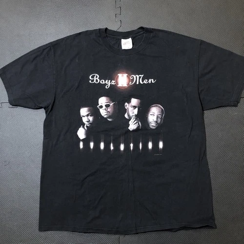 BOYZ II MEN Evolution Tour Double Sided Black C 1990s vintage concert t-shirt, vintage, size XL, single stitch, B+ condition