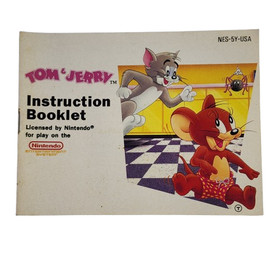 1991 Tom and Jerry The Ultimate Game Of Cat & Mouse Nintendo NES W/ Manual Case