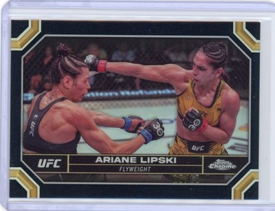 2024 Topps Chrome UFC Ariane Lipski #103 Black Refractor /10 SP RC Brazil HOT