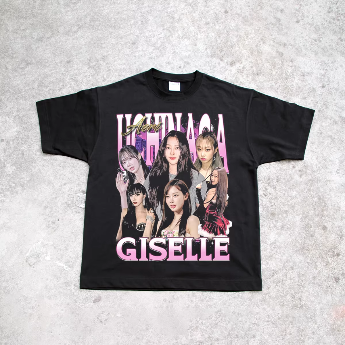 AESPA GISELLE GRAPHIC T-SHIRT KPOP JERSEY SYNK: AEXIS LINE TOUR