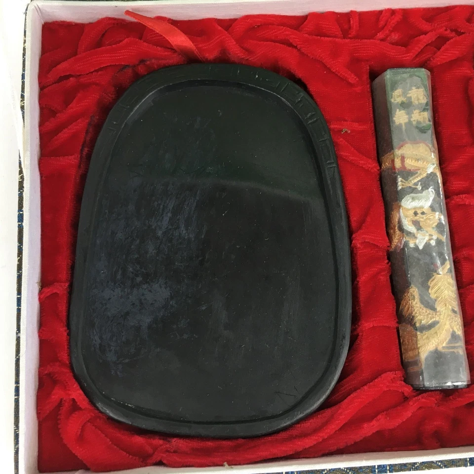 Juego de caja contenedor de tinta con nombre de papelería china de colección tinta de sello rojo JK274 Foto 2 de 4