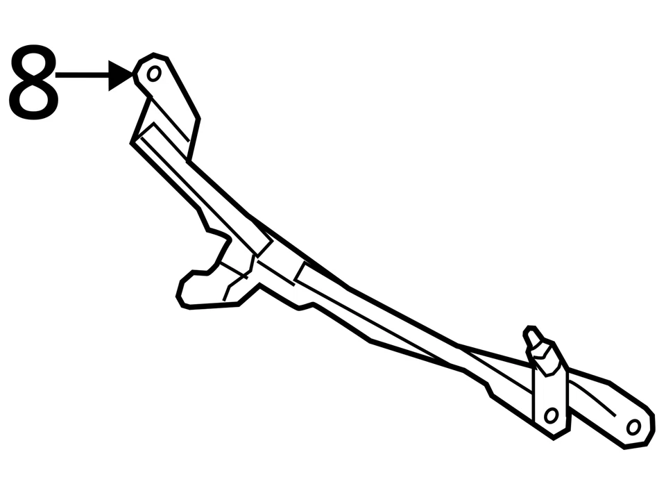 BMW 528i 535i 550i 740i 750i 2009-2016 motor de acoplamiento limpiaparabrisas 61617306266 OEM usado Foto 4 de 4