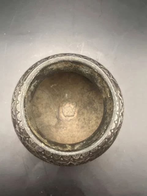 Jarra antigua mogol de plata rara del siglo XVII al XVIII Foto 3 de 4
