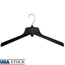 Heavy Duty Recycled Plastic Hangers Coats Jackets Clothing Organization New