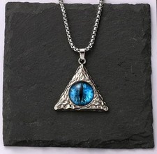 Niebieskie oko wisiorek niebieskie złe oczy naszyjnik faraon egipska piramida naszyjnik