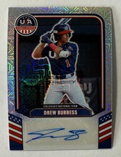2026 Panini USA Stars & Stripes Drew Burress Mojo Prizm Auto 13/25 #CNT-DB
