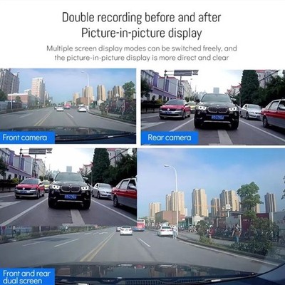 2/3 Lens 1080P Car Dashboard Camera Car DVR Night Video Wide Video Recording