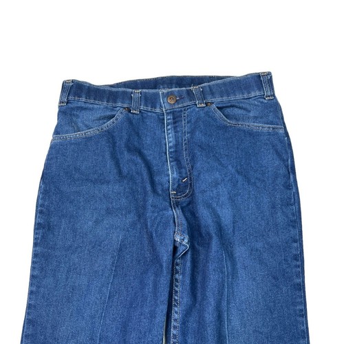 Jeans Levi’s vintage anni 70 action casual gamba dritta Big E lavaggio scuro 32x26 etichetta 32x30 - Foto 3 di 7