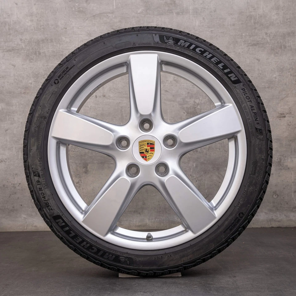 Porsche Boxster Cayman 981 Winterräder 19 Zoll Felgen 98136214003 98136214303 - Bild 2 von 4