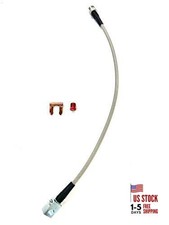 Universal Rear Braided SS Brake Hose Long with mouting block 14 Inches