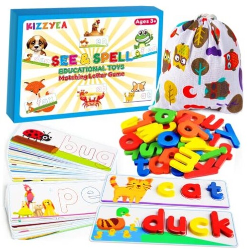 Learning Educational Toys for 2 3 4 5 6 Years Old Boys Girls, See & Spell