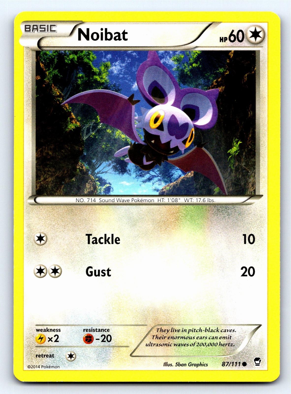 Noibat 87/111 Common Furious Fists Pokemon Near Mint