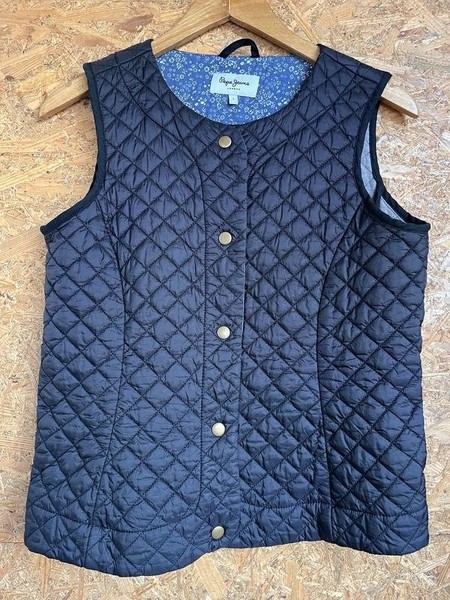 Women Pepe Jeans Vest Black Polyester 36 / S / 44
