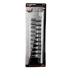 Performance Tool Met Hex Bit Socket Set -10-P...