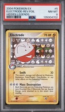 2004 POKEMON EX HIDDEN LEGENDS #5 ELECTRODE-REVERSE FOIL PSA 8