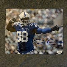 Robert Mathis Signed 8x10 Indianapolis Colts Photo JSA Cert