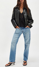 New 238 Mother Mid-Rise Hiker Hover 28 I Fight For Your Right Relaxed Straight