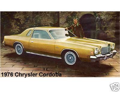 1976 Chrysler Cordoba  Refrigerator / Tool Box  Magnet