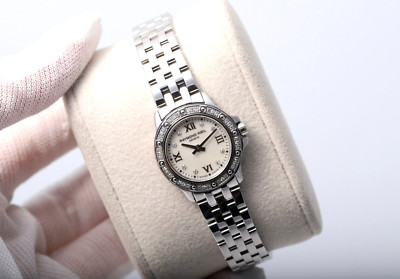 Raymond Weil Tango 5799 Stahl Diamant Lünette & Markierungen 23mm Damenuhr ''