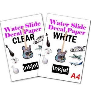 White WaterSlide Decal Paper A4 Inkjet Waterslide Transfer Paper –10 ...
