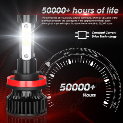 4-Side LED Headlight Bulbs Kit 9005 H11 High Low Beam Bright Cool White 4-Side LED Headlight Bulbs Kit 9005 H11 High Low Beam Bright Cool White