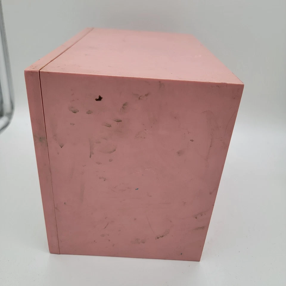 Retro MCM Vintage Pink Cream Akro-Mils Storage Cabinet 10 Drawers Bin Organizer - Image 2 of 4