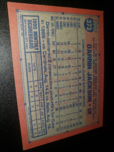 1991 Topps 40 years of baseball Darrin Jackson card - Picture 2 of 2