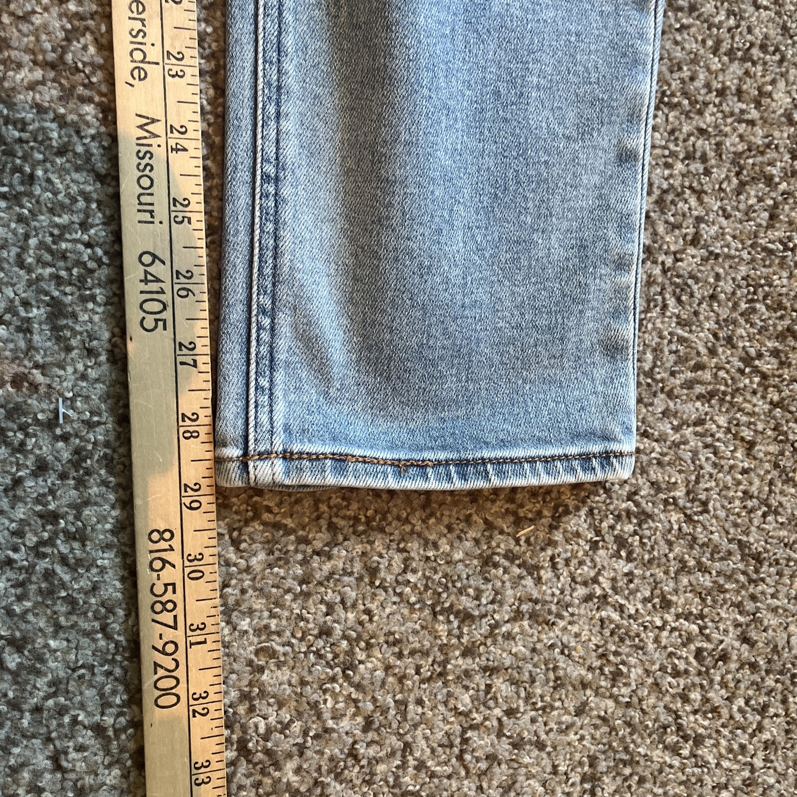Hidden Jeans Straight Denim Women's Size 28 (30x29) Blue High Rise 5-Pocket - View 10