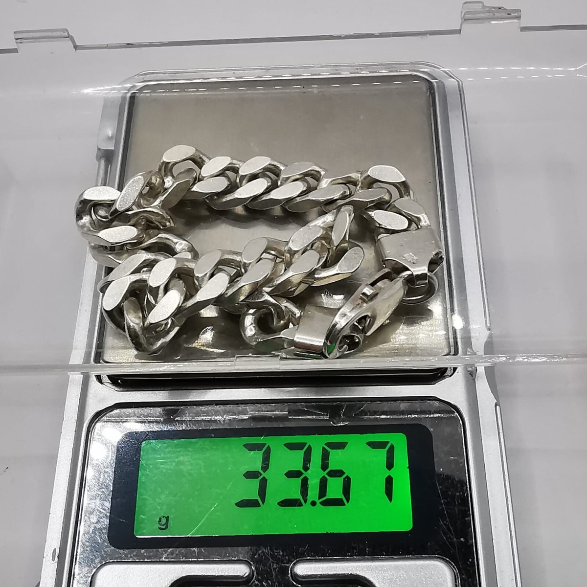 シルバー925 約48センチ　⭐︎ シルバー925無垢【新品】エイトチェーン50cm silver925本物