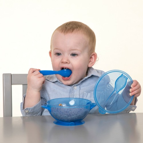 Nuby Easy Go Saugnapf & Löffel mit Deckel - robust - BPA-frei - mehrere Farben - Bild 2 von 24