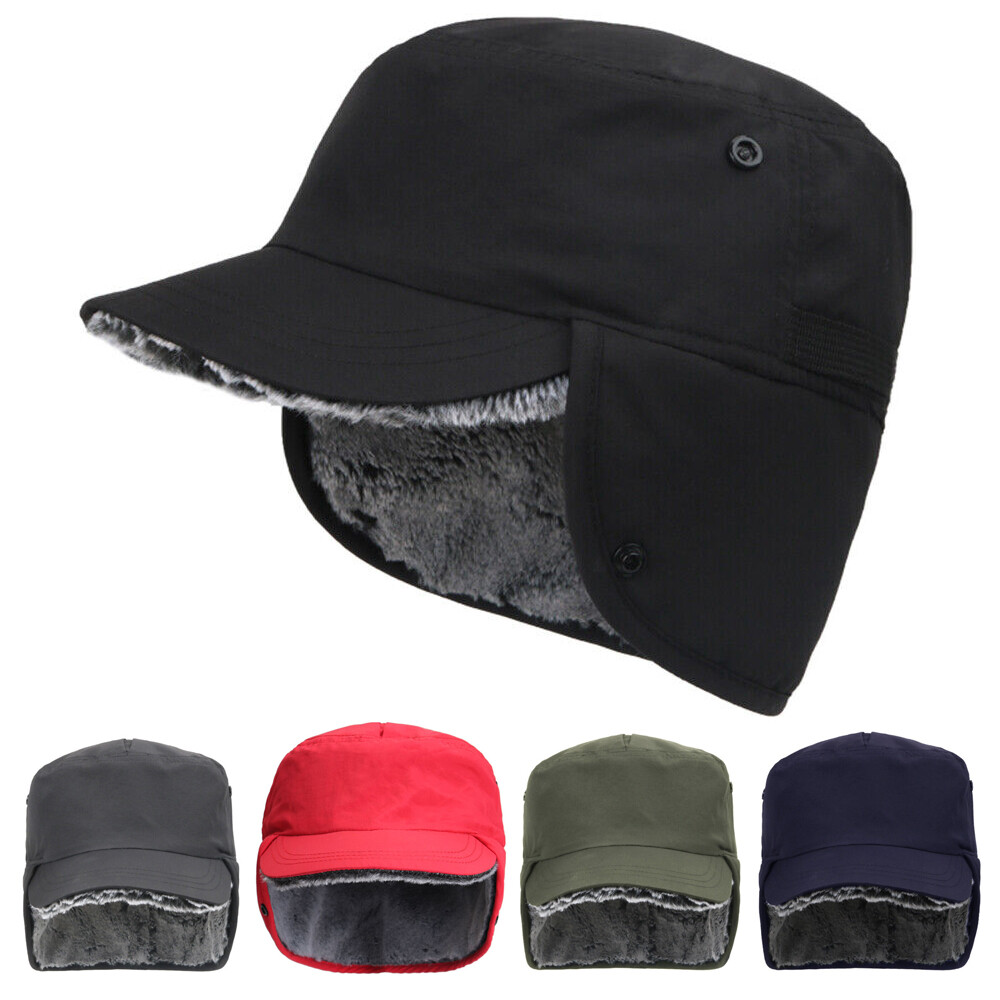 Heren Winter Baseball Cap Baseball Winter Hoeden met Oor voor Mannen