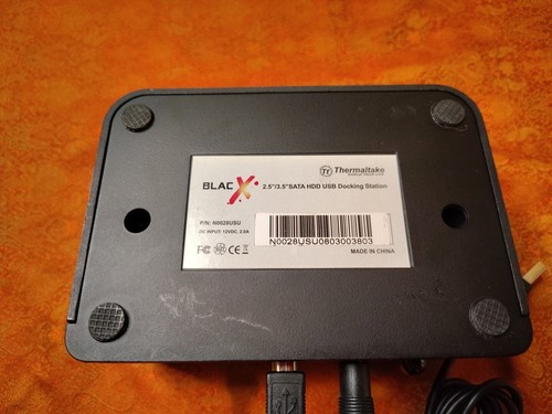 THERMALTAKE BLAC X ~ 2.5"/3.5" SATA HDD USB Docking Station N0028USU EUC - Picture 5 of 6