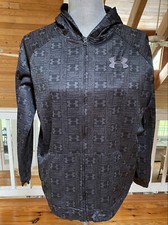 Boy Girl Black Protect This House Under Armour Zip Fleece lined Hoodie Youth YXL
