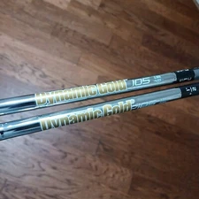 True Temper Dynamic Gold 105 S300 2 Iron Shafts .355 TaylorMade Tip & Grip. New