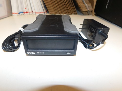 DELL POWERVAULT RD1000 EXTERNAL USB RDX DRIVE FOR UP TO 2TB CARTRIDGES W/CABLES