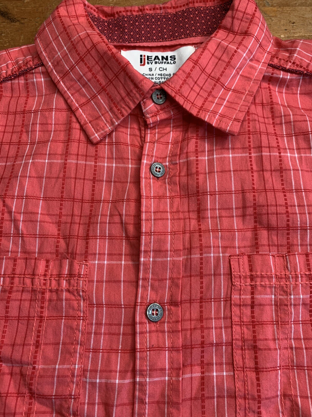 Vintage Jeans By Buffalo Button Up Shirt Size Small P… Gem