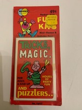 Vintage Warren Paper Products Tricks Magic and Puzzlers Card Game SEALED
