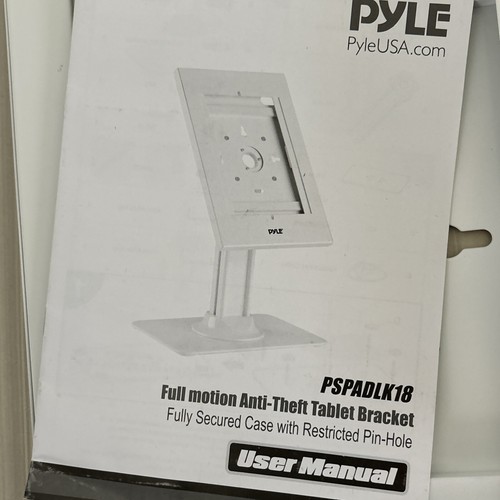 Pyle AntiTheft Tablet Security Stand Table Mount Desktop Ipad Kiosk Missing Base - Afbeelding 3 van 11