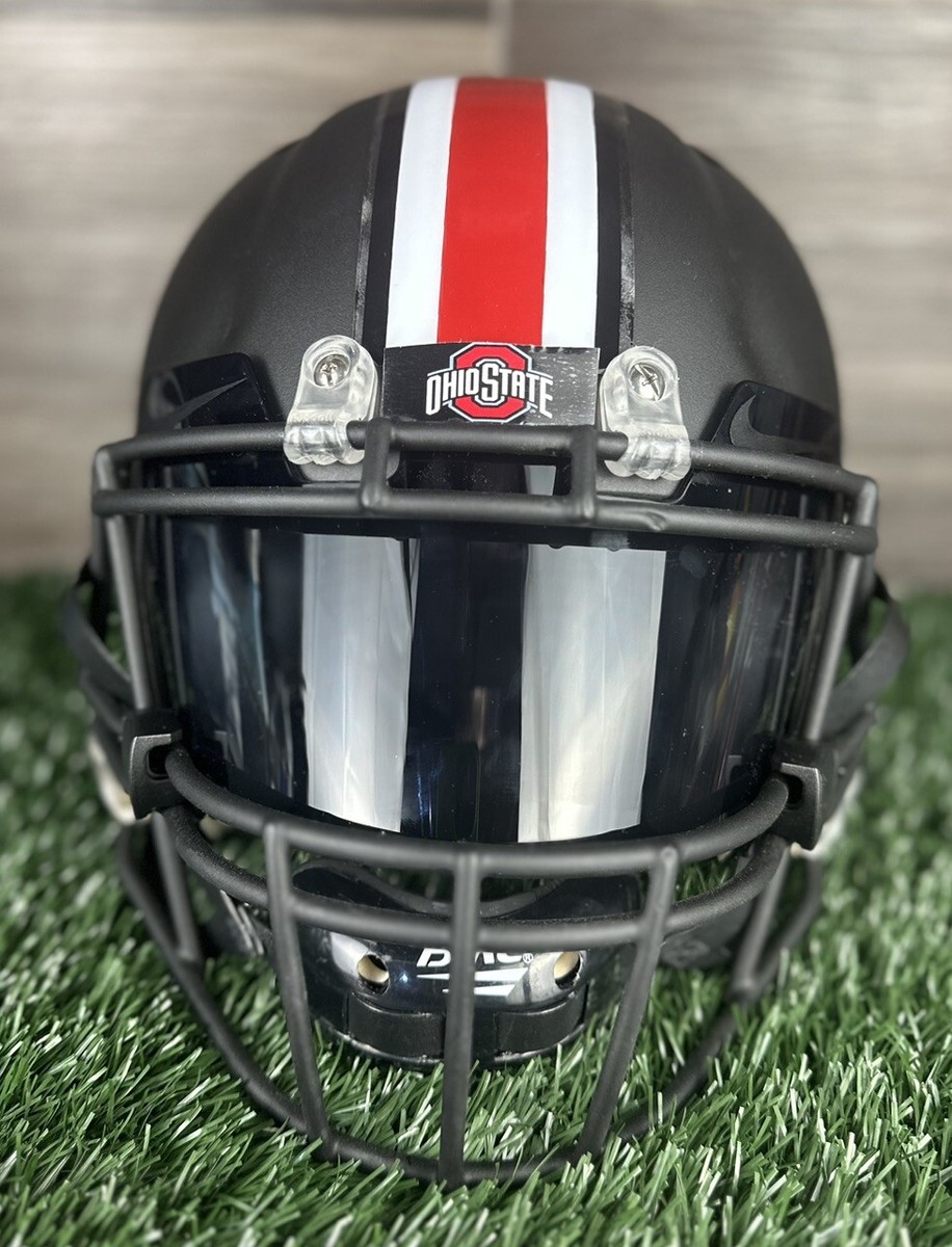 black ohio state football helmet Buckeyes Alternate with Red Buckeye Leaves Riddell Speed Replica Full Size It also includes a non October 17 2015: Ohio State