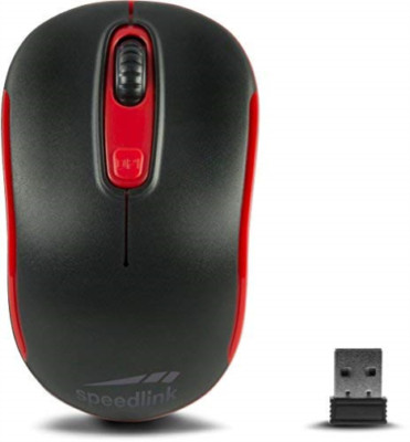 Speedlink Ceptica Maus Kabellos Schwarz, Rot SL-630013-BKRD (4027301589788)