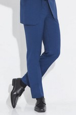 Allure Men Cobalt Blue Suit Pants Slim Fit Regular Rise 34-35" Waist