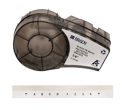 Brady Authentic M21-250-423 Harsh Environment Polyester Label for Barcode