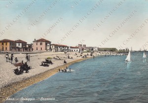 Dettagli Su Fano Spiaggia Sassonia Pesaro Cartolina