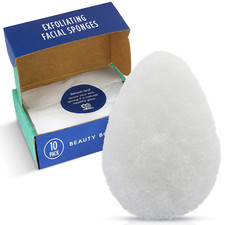  10 Pack Regular Exfoliating Facial Sponge for Face - Daily Cleansing Face Scru