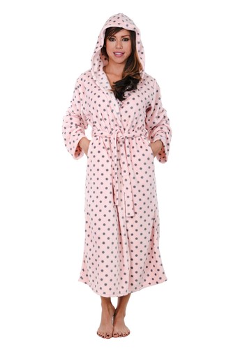 Plush Robe Ladies Hooded Robe Long Hoodie Women Warm Robe Hoody Robe Plus Sizes - Picture 55 of 71