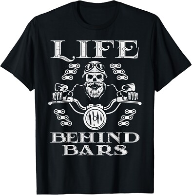 Biker Life Bars Motorcycle Motorbike Men Women Gift Unisex T-Shirt