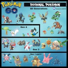 Regional Pokemon Pokemon Trade Go